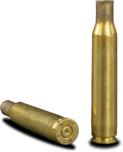 Empty rifle casings